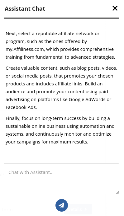 Affiliness AI Assistent